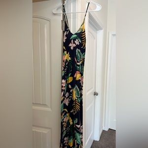 Floral Spaghetti Strap Maxi Dress